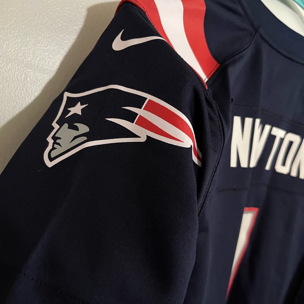 Patriots NIKE Kids' Navy Blue Jersey - NEWTON size 10/12 - Picture 4 of 5